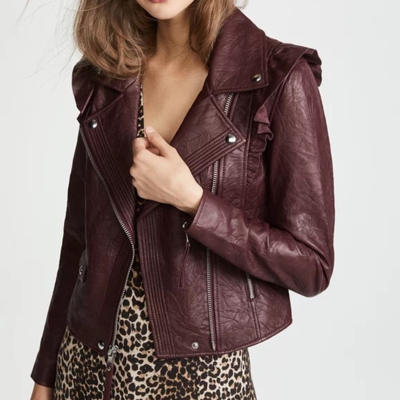 PAIGE Annika leather moto jacket S - Picture 3 of 14